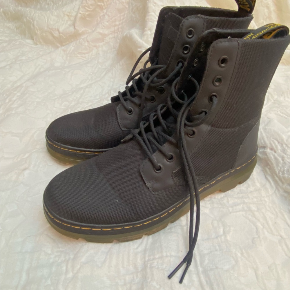 Dr. Martens Black Boots Sturdy Lace-Up Design